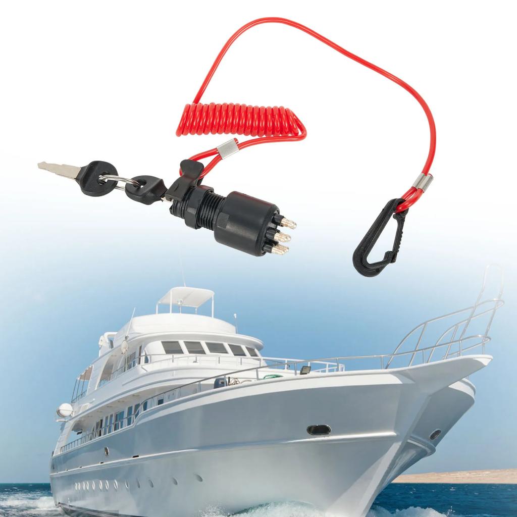 Ignition Switch Key Safety Lanyard Lock 5005801 For OMC For Johnson For Evinrude 40-200HP Outboard Motor Boat Accessories