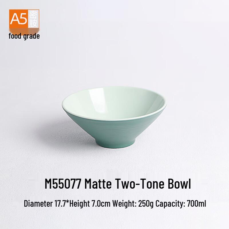 Bailian A5 Melamine Dual-Color Noodle Bowls (10-Pack)