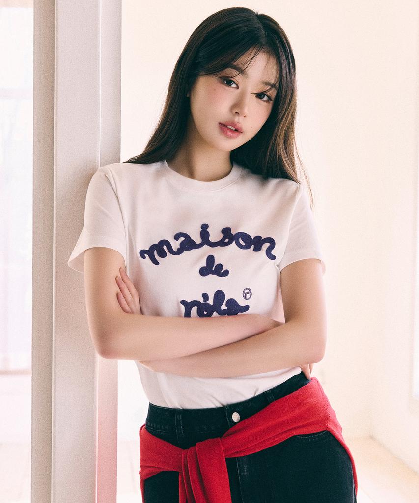 ROLAROLA Maison De Rola Embroidery T-Shirt Wh+Nv
