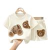 New Sets Kid Fashion Cute Cartoon Girl Top Comfort Soft Versatile Shorts Daily Classic Short Sleeved Simple Summer Kid Clothing