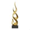 Abstract Statue Modern Sculpture Mirrored for Home