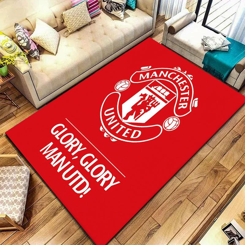 Manchester United F Carpet Rug for Living Room Bedroom Home Sofa Decoration,Kids play Non-slip Floor Mat