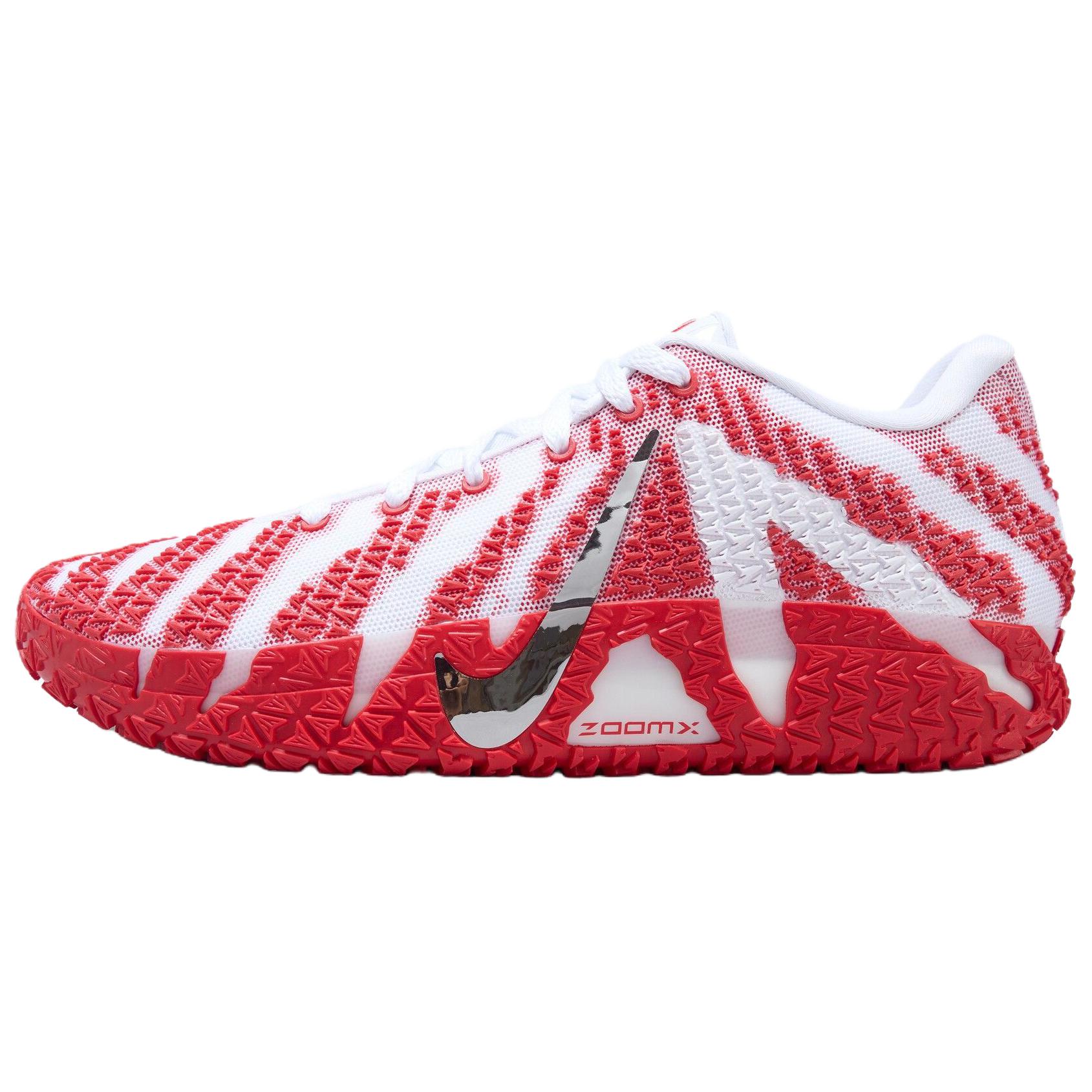 Nike Ja Morant 3 Basketball Shoes Men s Low Top White/Metallic Silver/ 40