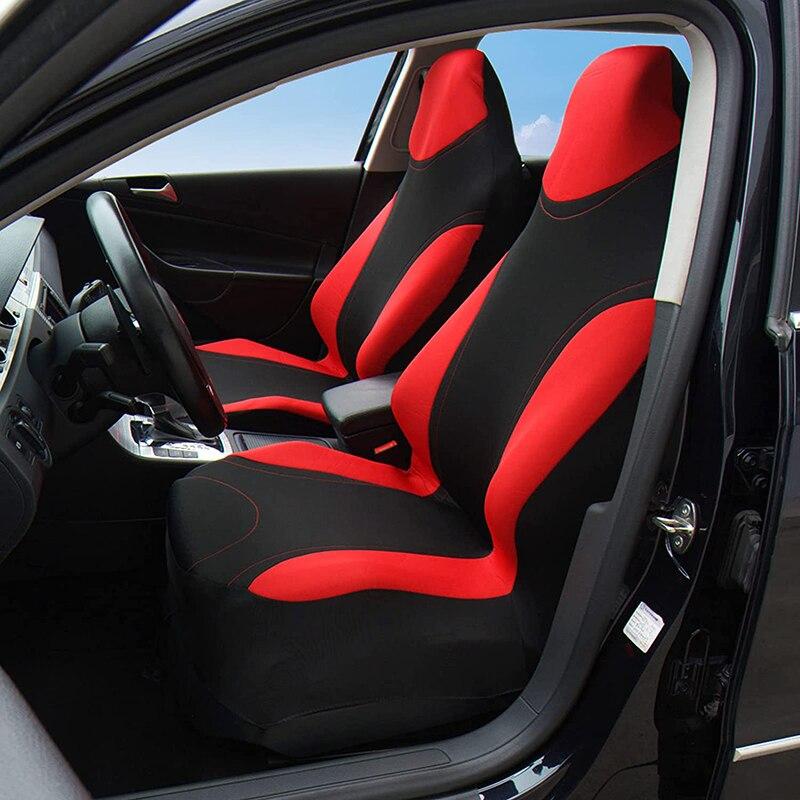 Racing Style Integrated Front Bucket Seat Cover Flat Cloth Auto Accessories Universal For For lada-LARGUS