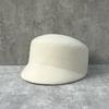 Autumn  Winter French Retro Top Fedora Hat Foreign Short Brim Wool Beret Cap Retro Dome Woolen Equestrian Hat Hard Form