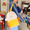 Schoolbag Japanese candy color light children's schoolbag contrasting color trend anti-splashing backpack for primary school students versatile casual