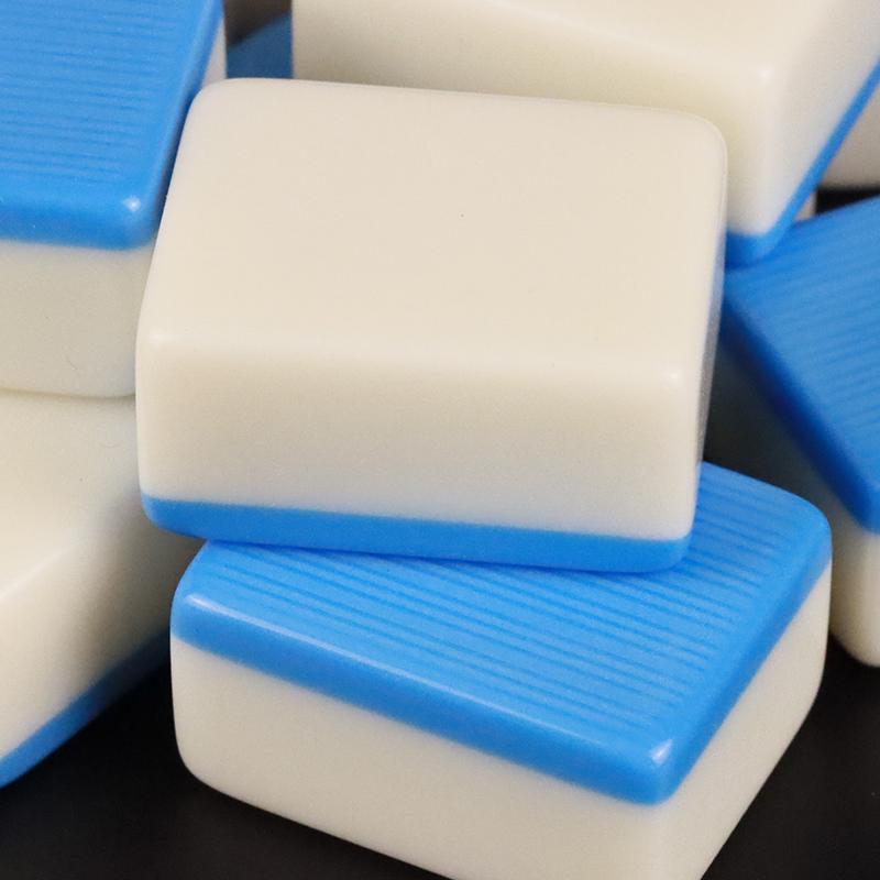 Handmade Blank Mahjong Tile Single Substitute Decorative Children's Building Blocks Non-Engraved Mahjong Set Travel Lightweight