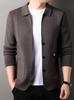 2025 Men's Spring/Autumn Knit Cardigan Sweater - Youth Fashion Jacket