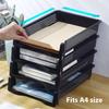 1/3Pcs Detachable Plastic Office File Folder Stand Multi-Layer Desktop Storage Ra Desk Organizer Box Document Holder