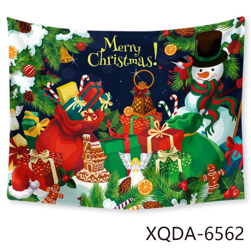 Christmas Tree Tapestry Santa Claus Hanging Cloth Background Cloth Christmas Tree