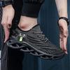 Men's Fashion Breathable Lace-up Knitted Sneakers Casual Outdoor Running Walking Shoes Lightweight Men's Shoes