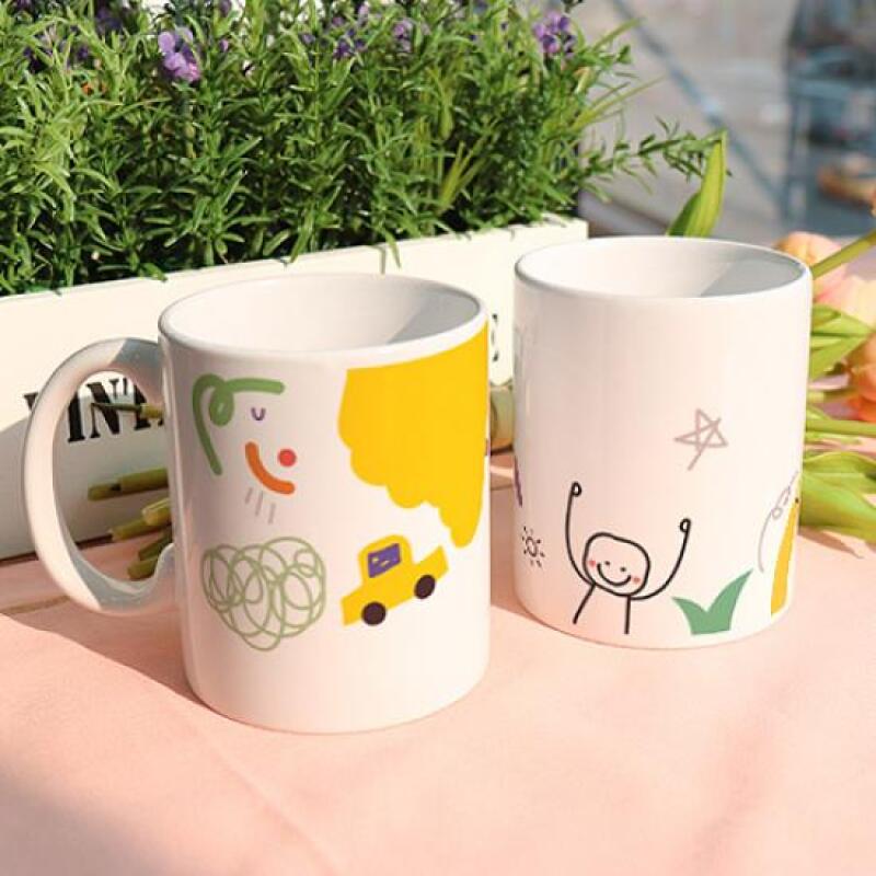 eh206-Design Mug 2p-Children s Doodle