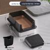 Extra Large Stainless Steel Top-Entry Cat Litter Box - Anti-Splash, Anti-Leakage, Semi-Enclosed Design