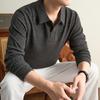 Men S Loose Fit Long Sleeve Polo Shirt For Middle Aged Dad Spring Autumn