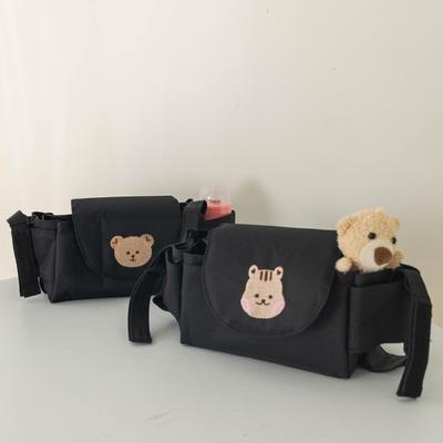 Přenosná taška na kočárek s kresleným medvídkem - Víceúčelová cestovní nezbytnost pro maminky