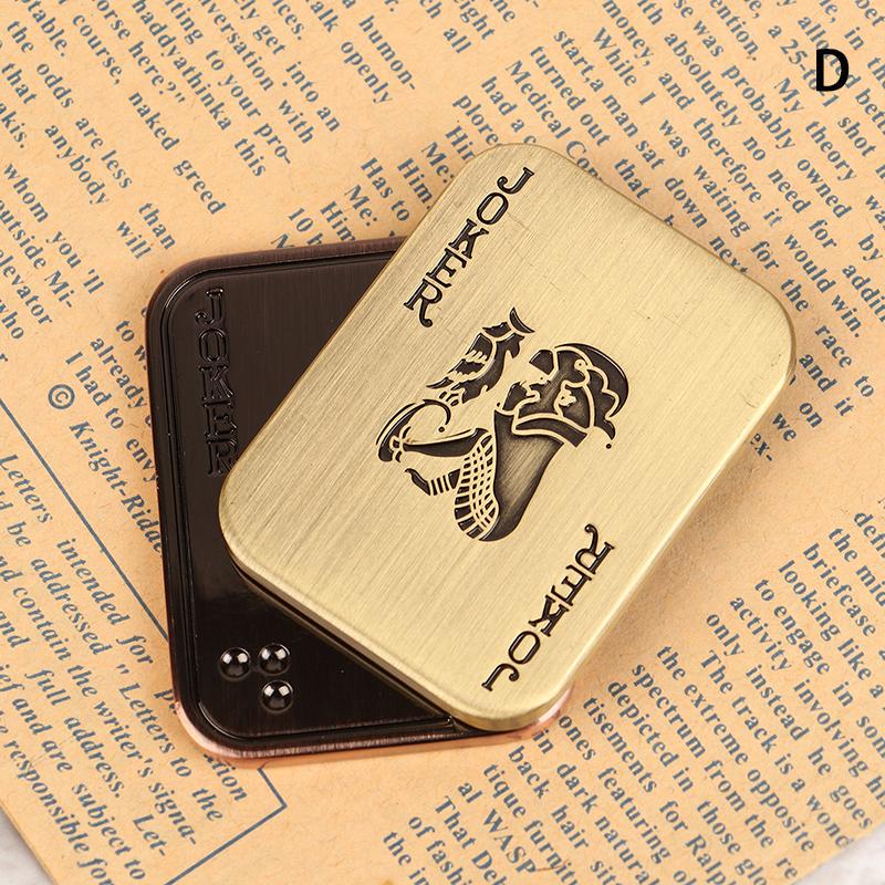 Slider Poker A K Metal Push Card Edc  Spinners Antistress Papa Decompression Hand Spinner Stress Relief Toys