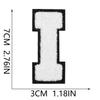 White 7Cm English Letter Embroidery Cloth Sticker Computer Embroidery Label Clothing Accessories Decorative Embroidery Sticker Ironing Stamp
