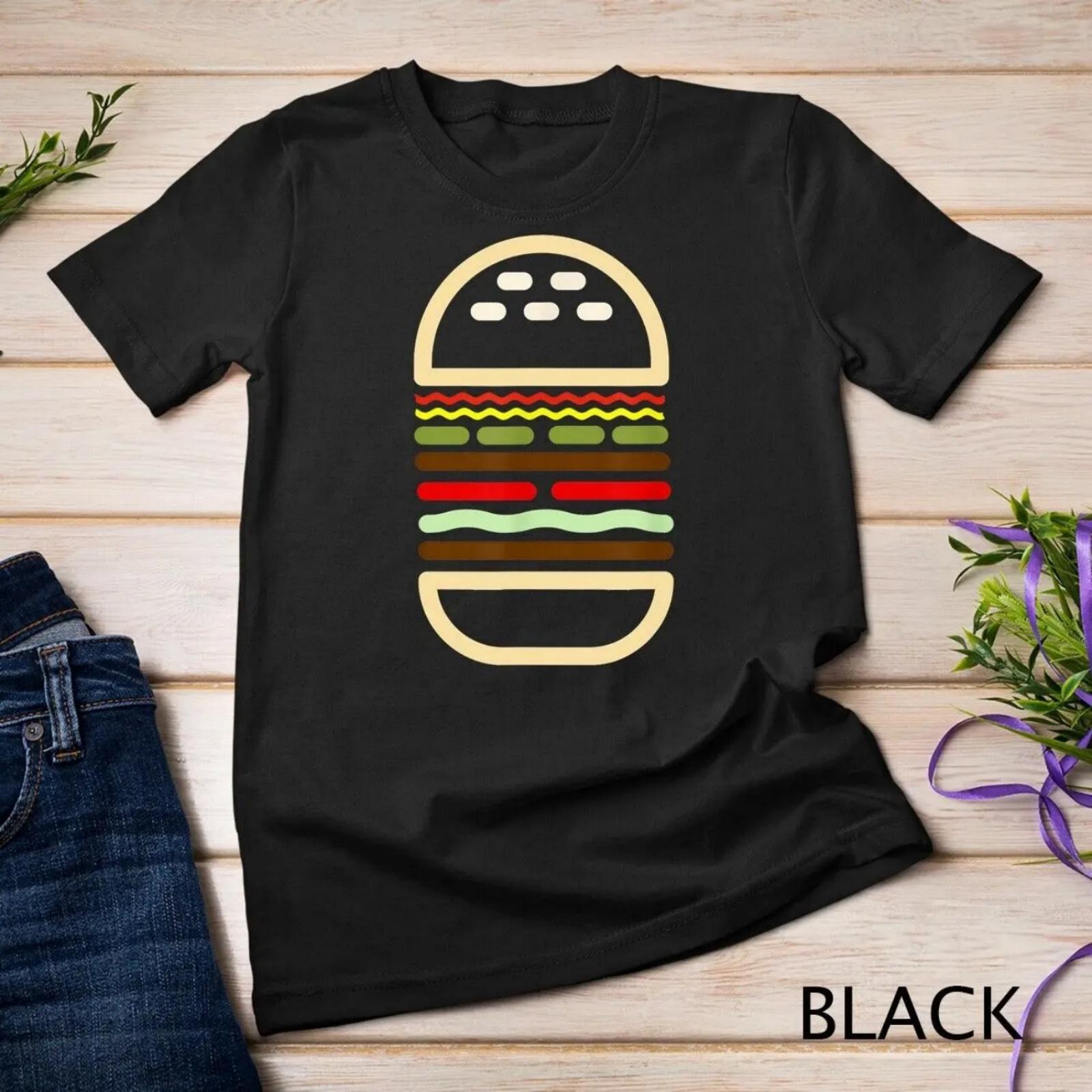 Burger T Shirt Hamburger Art Fast Food S