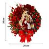 Christmas Wooden Hanging Sign Christmas Hanging Sign Sacred Xmas Wreath Decor for Front Door Window Wall