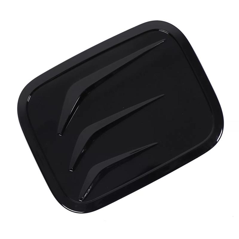 Car Accessories Fuel Filler Door Highlander Cover Bright Black Made Of ABS Material Practical Design For 2024 2025 Models