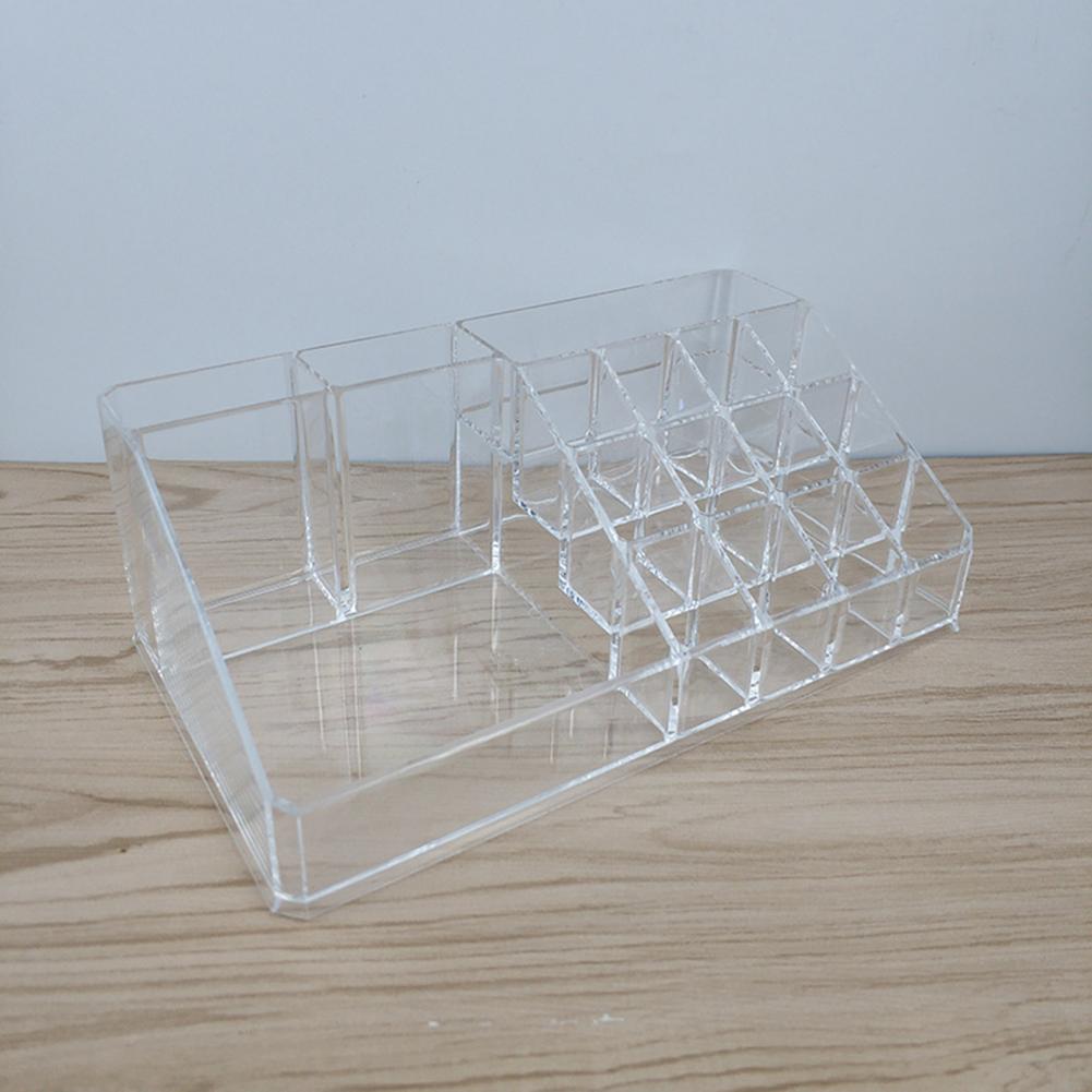 Velký organizér na parfémy Odolný průhledný organizér na make-up s přihrádkami Kosmetický úložný box na rtěnky, oční linky, štětce