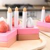 Play Food Two-Layer Pretend Birthday Cake Toy Hand-Eye Coordination for Toddlers