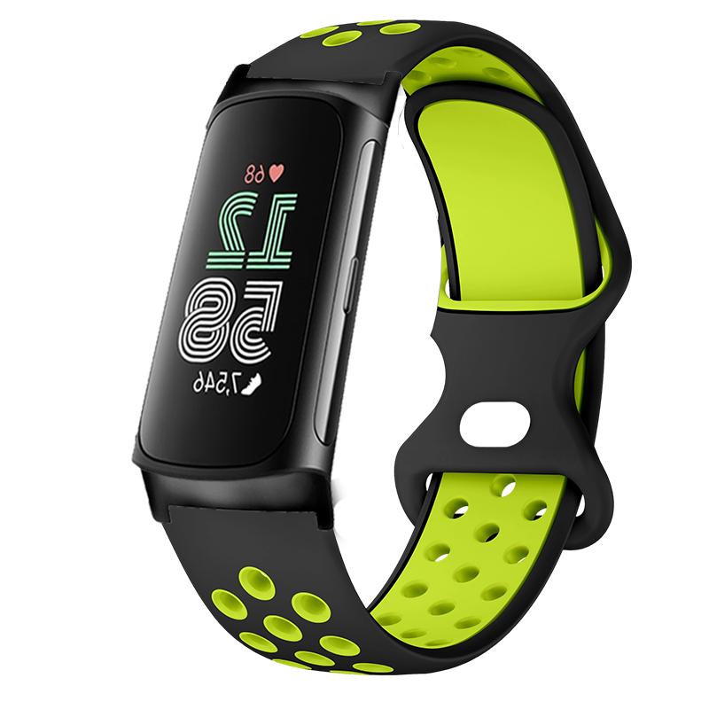 Cinturino Rotondo per Fitbit Charge 6 Asciugatura Rapida Traspirante Sportivo Compatibile con Fitbit Charge 5 Morbido Cinturino in Silicone