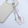 Cute Heart Butterfly Bowknot Charm Pendant Phone Straps Pocket Keychain Strap