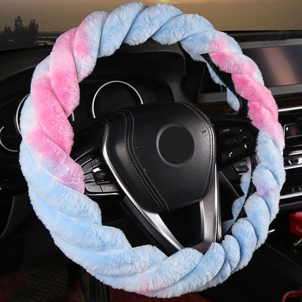 Anti-slip Steer Wheel Protector Cover Plush Steering Wheel Sleeve Car Steering Wheel Cover  Unisex