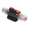 Circuit Breaker Audio Fuse Inline Holder Manual Reset 12V‑48V for Car Audio Sound Amplifier RV Home Marine Boat Truck