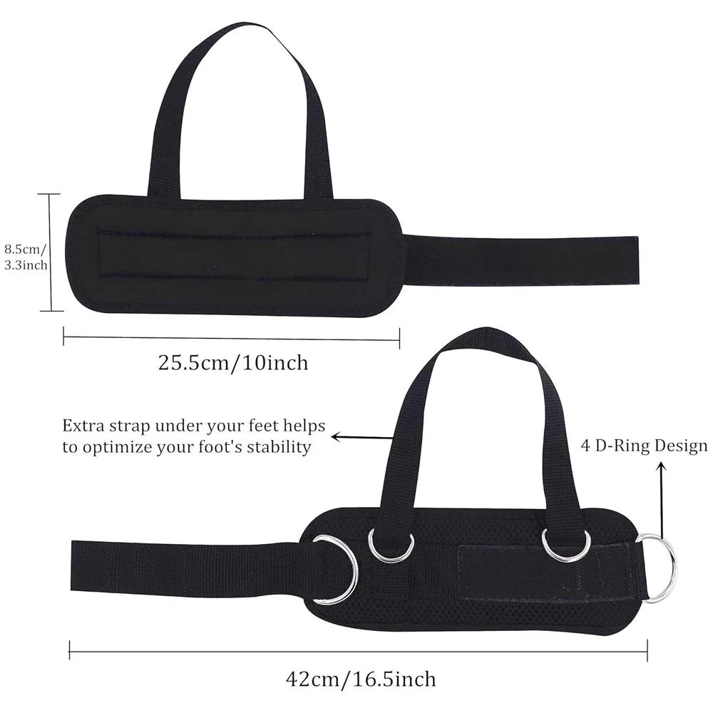 1Pc Fitness Thigh Straps Padded Colors D-Ring Ankle Strap Leg Cuffs For Gym Cable Machines Thigh Straps Fits Men & Women