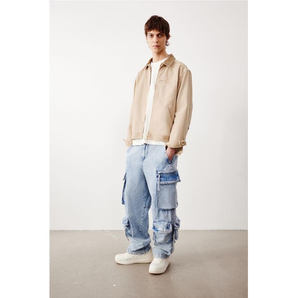 

Джинсы HM Loose Cargo Light Denim Blue 29/30