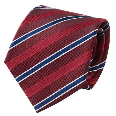 [Ogier] Men's 100% Silk Jacquard Tie, Regimental Stripe, Gift, Present, Business, Stylish