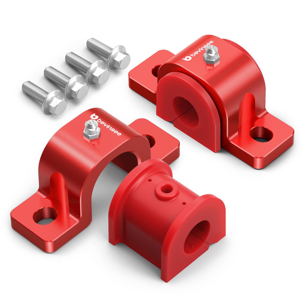BEVINSEE Rear Suspension Stabilizer Bar Bushings Kit Aluminium & Polyurethane For Toyota 4Runner 2010-2024, FJ cruiser 2010-2014