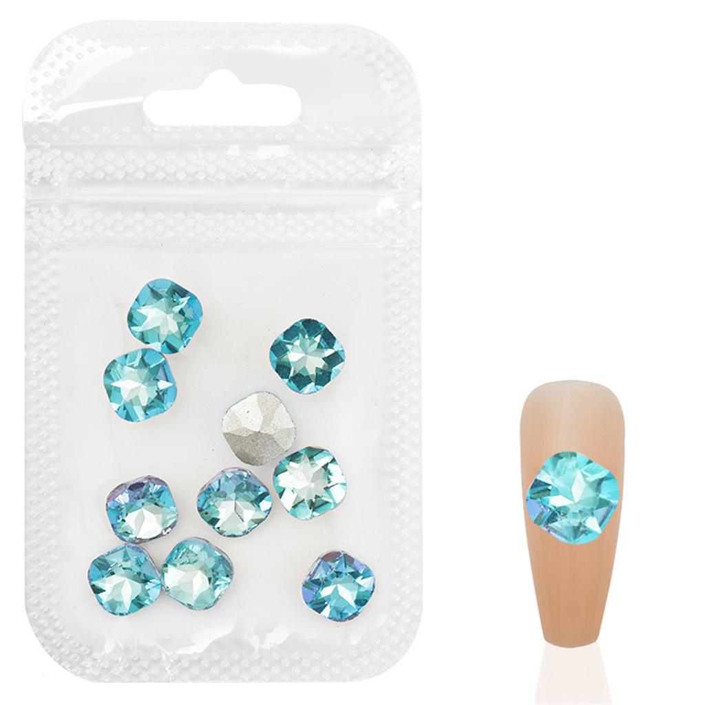 10pcs 3D Nail Charms Pointed Bottom Nail Rhinestones for DIY Nail Decoration Nails Art Projects Embellishments Crafts