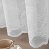 Beautiful Floral Lace Curtains With Portable Polyester For Home Decoration