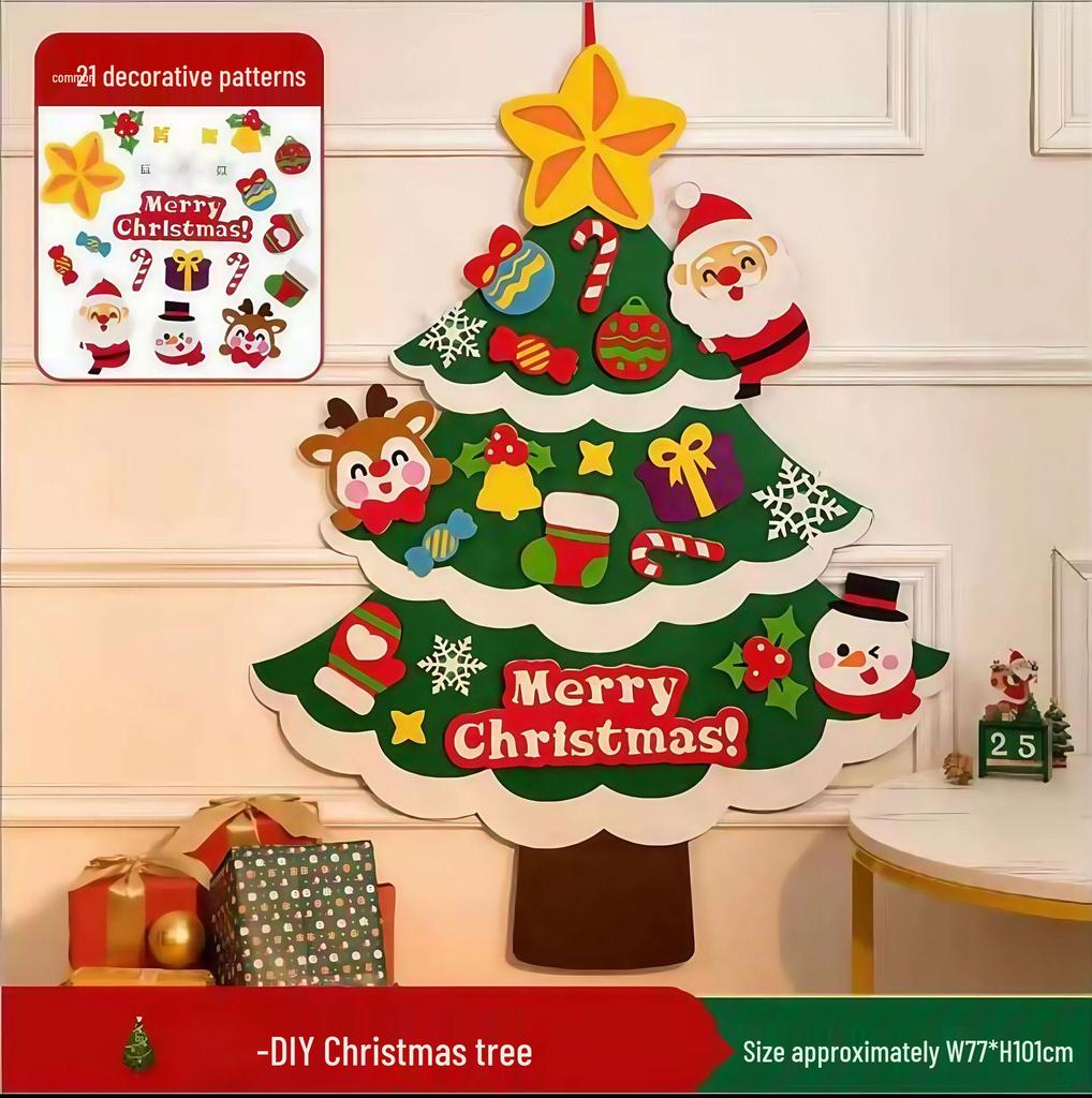DIY Felt Christmas Tree Ornaments for Kids - Creative Handmade Decorations