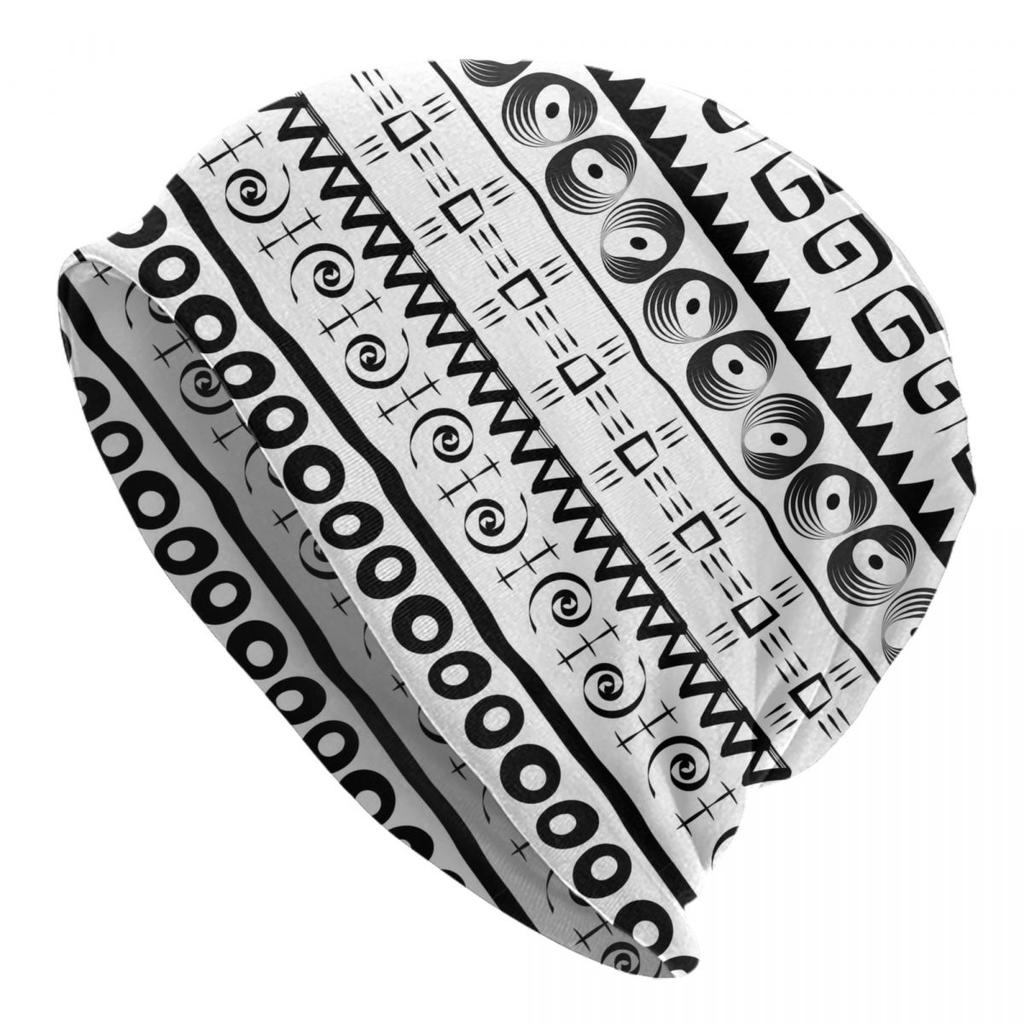 Custom African Ethnic Tribal Ankara Pattern Bonnet Hat Knit Hat Unisex WoUnisex Fashion Unisex Adult Winter Warm Skullies Beanies Caps