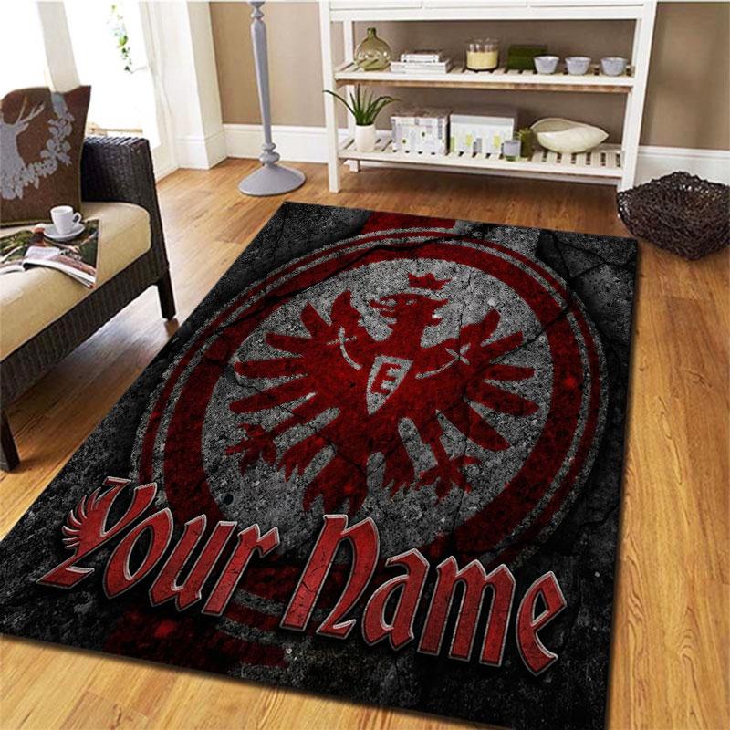Eintracht Frankfurt Custom Name Carpet Rug for Living Room Bedroom Home Sofa Decoration,Kids play Non-slip Floor Mat