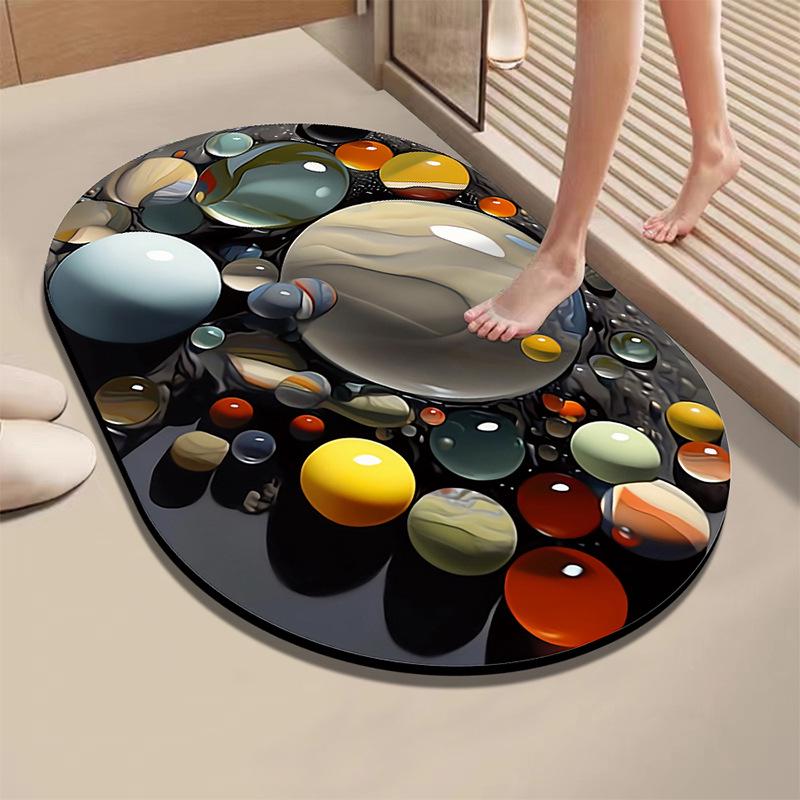 Diatom Absorbent Quick-Dry Non-Slip Bathroom Floor Mat