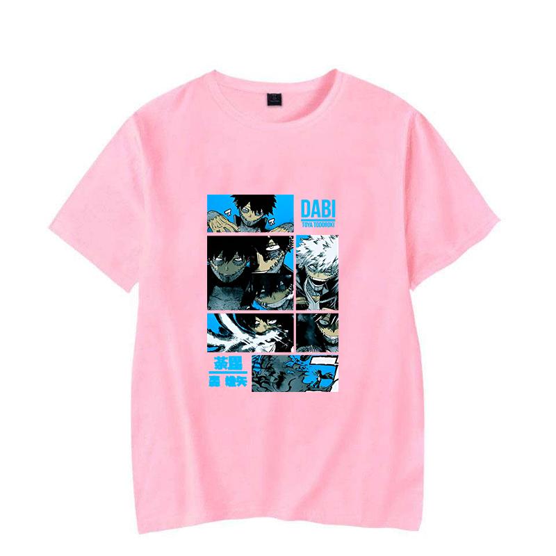 Hot Anime T Shirt Men/women's Funny Dabi Printing T-shirt Casual Cool Streetwear Fashion T Shirt Couple Hip Hop Shirt Top