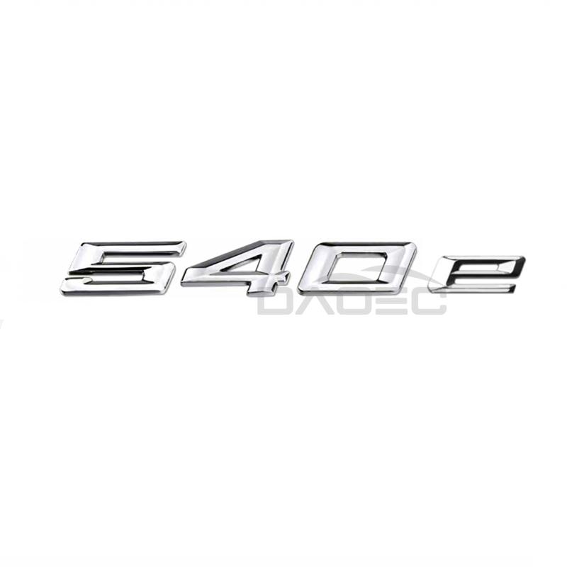 Car Trunk Chrome Letters Badge Emblem Decals Sticker For 5 Series 520e 525e 528e 530e 540e 545e 550e E39 E60 E61 F10 F11 G30