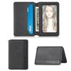 Mobile phone back sticker card bag card cover 3M glue card holder multi-functional card clip PU leather simple solid color card cover