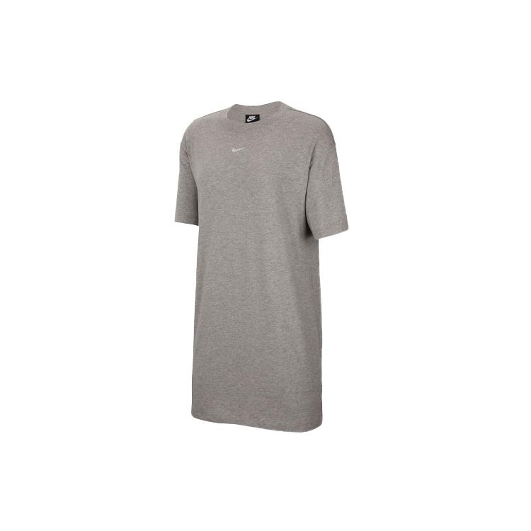 

New Nike Sportswear Essential Short Sleeved Dresses Women s Gray CJ2242-063 L