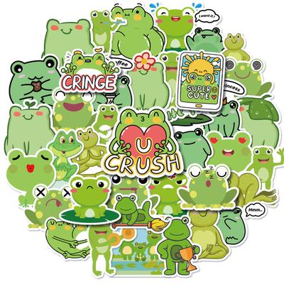 50 Guagua Series Aufkleber Neues Produkt Cartoon Niedlicher Frosch Personalisierte Dekorative Wasserbecher DIY Aufkleber
