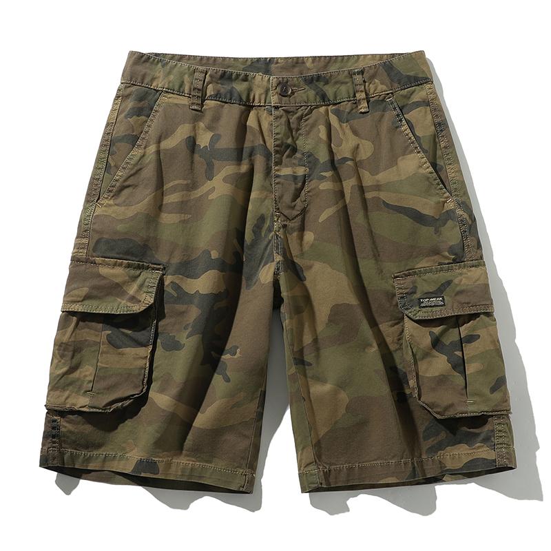 

Camouflage Workwear Shorts Men s Summer Casual Five Quarter Pants Pure Cotton Loose Multi Pocket Versatile Pants 28