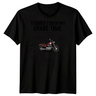Things I Do Spare Time Motorcycles Hobbies Mens Tee