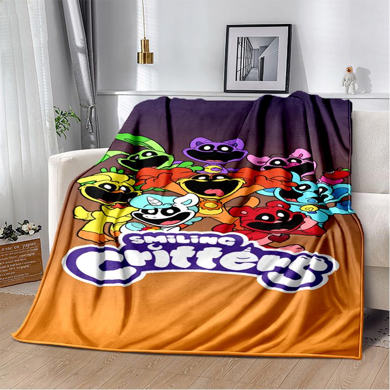 Cartoon S-Smiling C-Critters Catnap Craftycorn Soft Plush Blanket,Flannel Throw Blanket for Living Room Bedroom Bed Sofa Cover