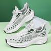 Men's shoes breathable fly-woven platform casual sports shoes trendy fashion new mesh shoes comfortable versatile soft-soled running shoes