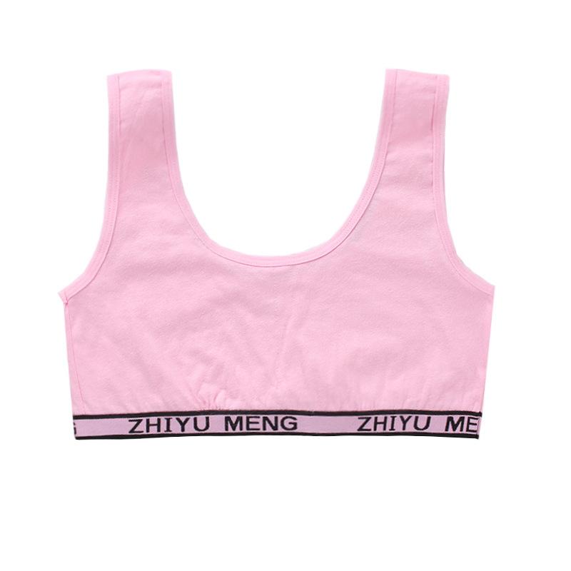 Cotton Teen Girl Training Bra Free Size 8-18 Years Puberty Adolescent Vest Wireless Children Tank Tops